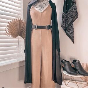 Black chiffon back duster